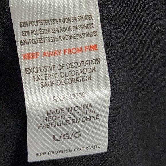 Light‎ Weight Cool Pajama Set Super Soft Black and Animal Print Size Large - Picture 5 of 9